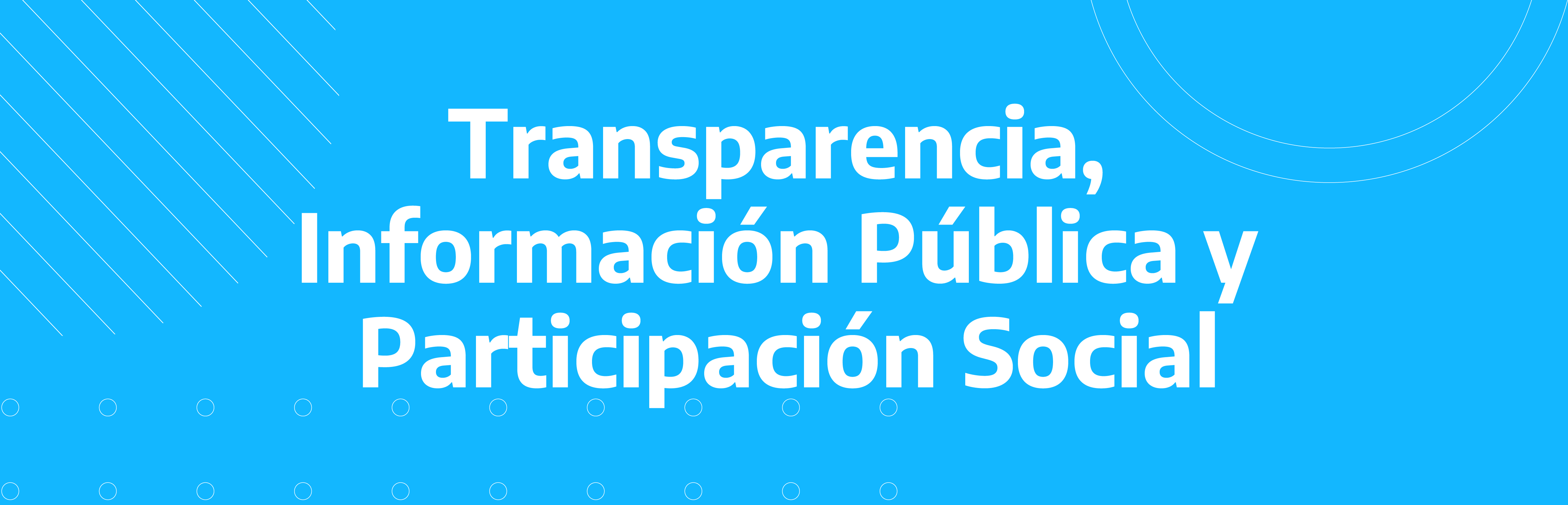 Transparencia, Información Pública y Participación Social