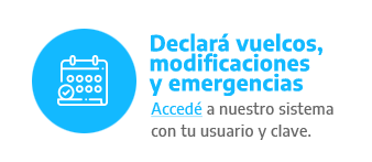 Declará vuelcos, modificaciones y emergencias - Accedé a nuestro sistema con tu usuario y clave.